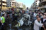 Beirut. Hele området omkring den iranske ambassade i Beirut er nu 
