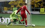 Verdensklasse. Ronaldo lavede samtlige fire mål for Portugal i de to kampe mod Sverige. 