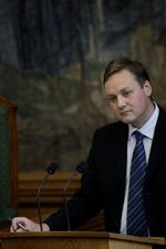 Mærkesag. »Vi fik gennemført en meget vigtig mærkesag; nemlig at der fremover skal serveres traditionel dansk mad i institutionerne i Hvidovre«, siger Mikkel Dencker (DF), der afgav på borgmesterposten i Hvidovre. - Foto: . 