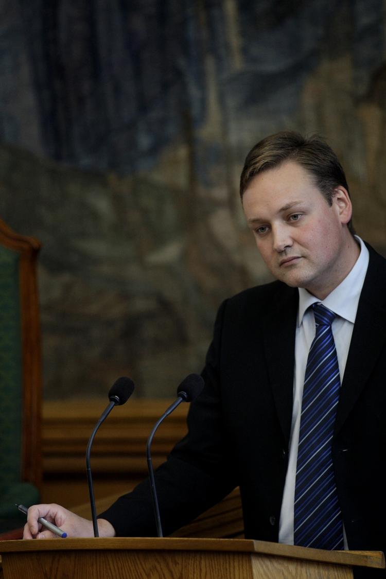 Mærkesag. »Vi fik gennemført en meget vigtig mærkesag; nemlig at der fremover skal serveres traditionel dansk mad i institutionerne i Hvidovre«, siger Mikkel Dencker (DF), der afgav på borgmesterposten i Hvidovre. - Foto: . 