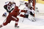 overtid. Mikkel Bødker og Phoenix Coyotes led et bittert nederlag efter overtid. 