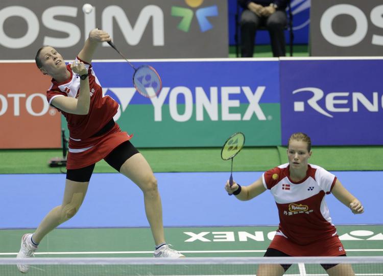 double. Kamilla Rytter Juhl (tv) og Christinna Pedersen har slået sig i endnu en stor semifinale. 