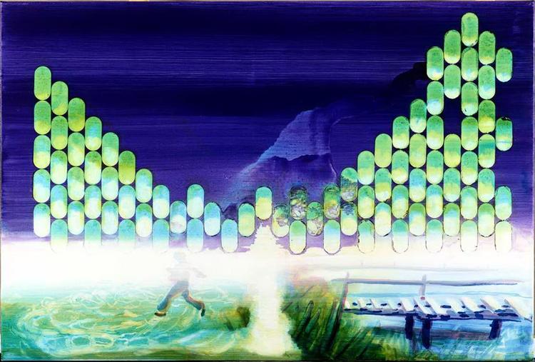 November. Life in front of Fiction. John Kørner 2012. Acryl on canvas 