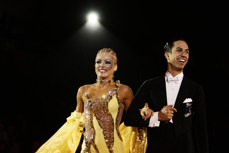 Verdensmestre. Tania Kehlet og Emanuel Valeri har vundet VM-guld i standarddans - for anden gang. Billedet er fra VM i 2009, da parret vandt bronze. - Foto: 