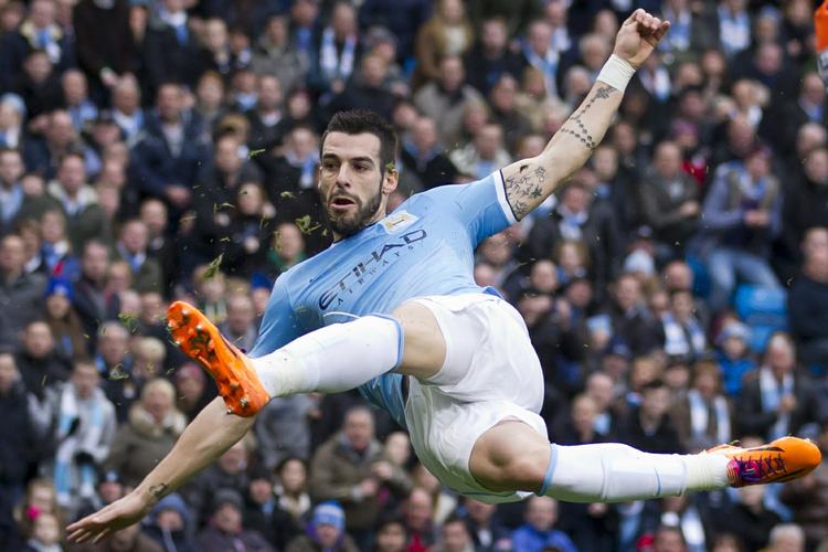 6-0. Manchester Citys mål til 5-0 blev scoret af Alvaro Negredo. 