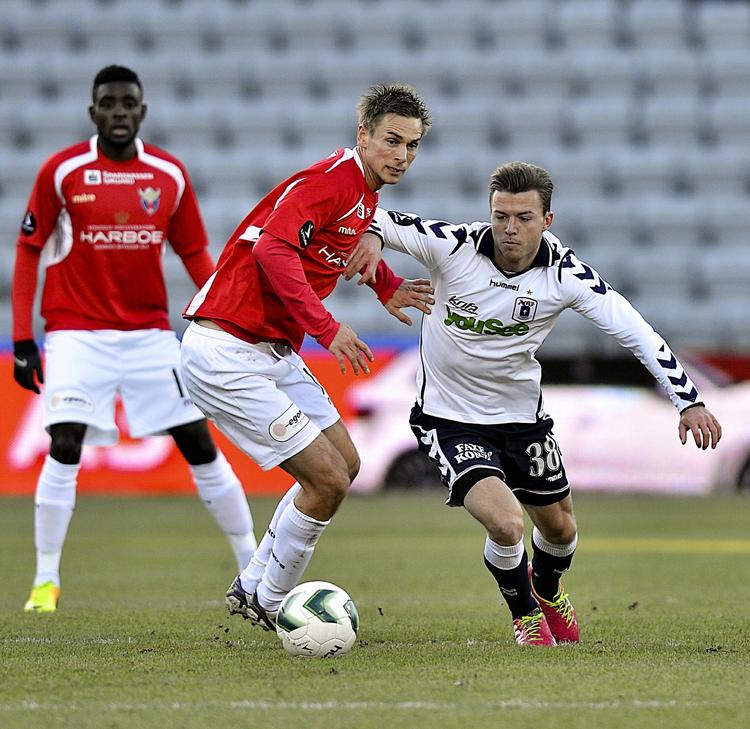 UDSPILLET. Selv om Casper Sloth (th.) var på hjemmebane, havde FC Vestsjælland initiativet i lange perioder. 
