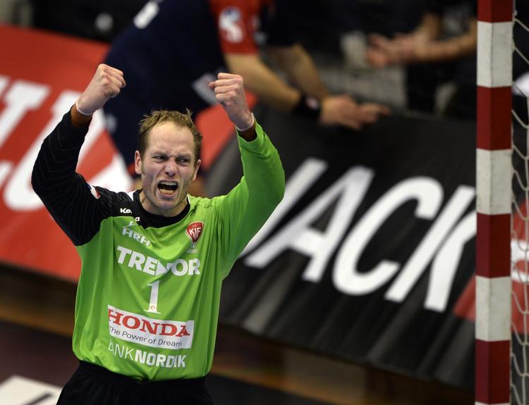 makedonsk. Kasper Hvidt og KIF Kolding København har gjort det godt i Champions League, men får svær modstand i ottendedelsfinalen. 