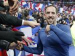 fifa-afstemning. Franck Ribery og Frankrig klemte sig lige netop videre til VM med en playoff-sejr over Ukraine. 