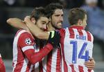 Jubel. Atletico-mændene måtte nøjes med et point i Rusland. 