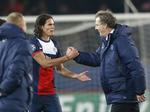 Vindertræk. Træner Blanc (th) blev af anfører Silva opfordret til at give Cavani (tv) en mere defensiv rolle. Det gav bonus. 