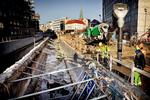 Åboulevard. Engang åben kloak, så gemt væk i årtier, og nu centrum for meget byliv - og en del af Aarhus' klimatilpasning. 