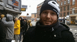 søvnløs. René Stennow stod i kø foran Elgiganten på Nørrebrogade i København siden klokken 1 i nat for at få lov til at købe den nye PS4. 