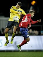 Klasse. Brøndby er ubesejret med Khalid Boulahrouz (tv) på holdet. 10 point er det blevet til i fire kampe - og der er endnu ikke scoret mod mændene fra Vestegnen i den nye forsvarschefs regeringstid. 