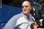 Pressemøde. Bjarne Riis meddeler nyt om holdet på mandag i London. 
