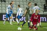 2-0. Med et hovedstød efter 9 minutter gjore Morten Skoubo det til 2-0 mod AGF. 
