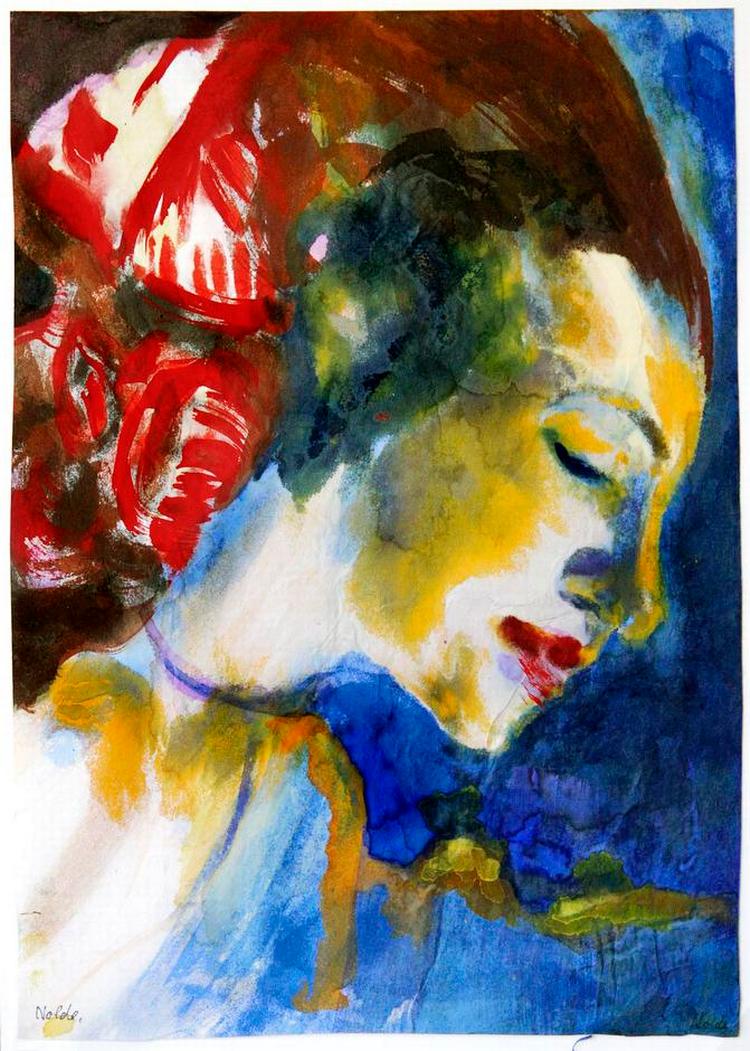 Jolande. Sådan så Emil Nolde sin unge hustru. Jolande Nolde var 54 år yngre end kunstneren. 