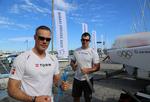 GENFORENET. Halvandet år efter deres 11.-plads ved OL skal Michael Hestbæk (tv.) og Claus Olesen (th.) atter sejle starbåd sammen, når de deltager i Star Sailing League. 