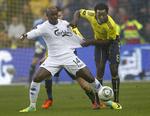 Superligaretur. Oluwafemi Ajilore (th) spillede i FCM 2004-2008, inden han rejste til Groningen i Holland. Forrige sæson var han udlejet til Brøndby. 