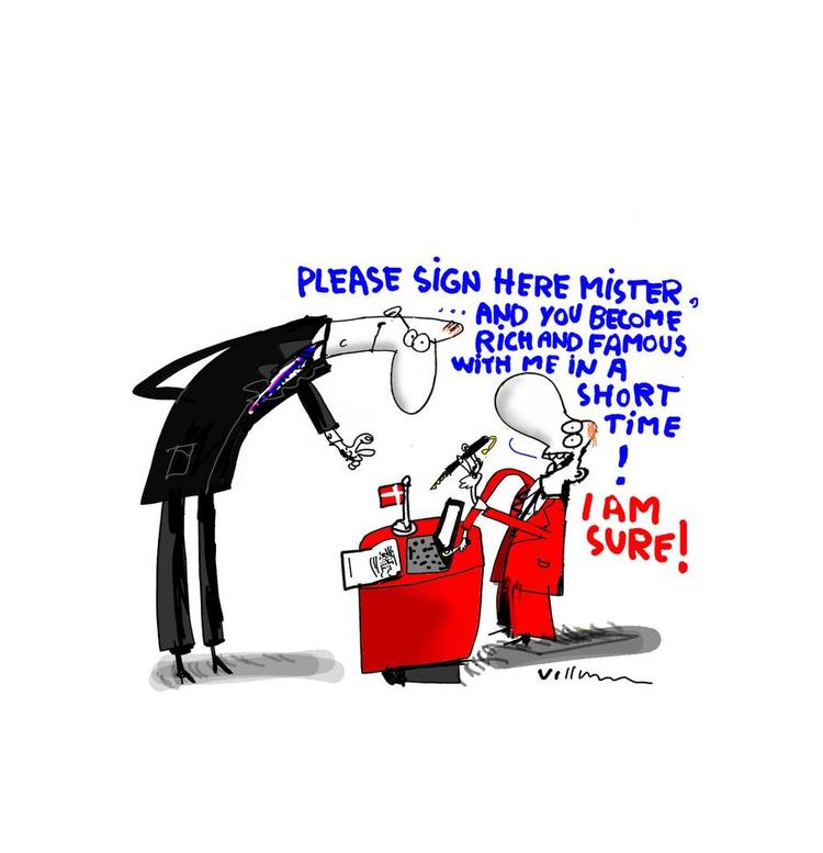 Tegning: Jørn Villumsen 