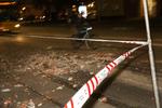 Tagsten. Billedet er taget den 28. oktober under stormen Allan på Valby Langgade. Men ligesom ved sidste storm, skal man som fodgænger holde øje med faldende tagsten. 