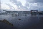 Stormflod. Jyllinge er et af de steder, hvor vandet står højt. 