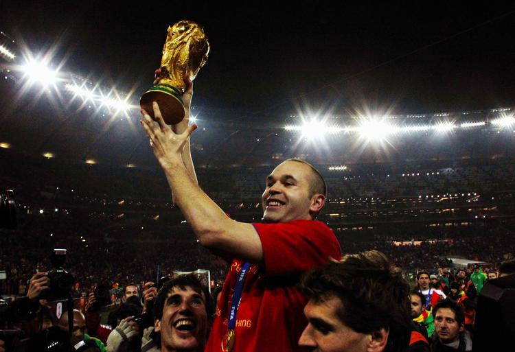 Matchvinderen. Andreas Iniesta afgjorde VM-finalen i 2010, da han scorede Spaniens 1-0-mål mod Holland i  116. minut. 