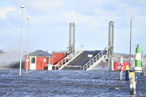 I Holbæk er vandstanden også langt over sit normale leje. 