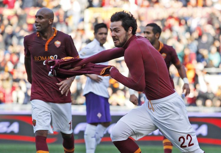 SEJRSMÅL. Indskiftede Mattia Destro sikrede Roma en sejr efter fire uafgjorte  i træk. 