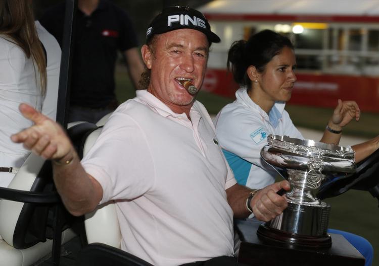 VINDER. For 20. gang vandt Miguel Angel Jimenez en turneing på European Tour. 