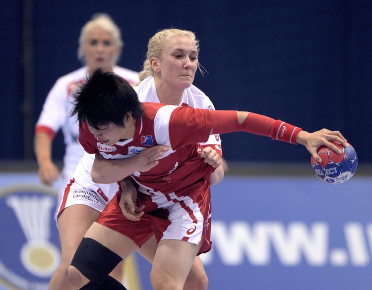 Stærk. Ud over en solid defensiv præstation scorede Maria Fisker to gange mod Japan. 
