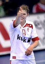 Skudtrudsel. Line Jørgensen ramte plet 8 gange mod Japan. 