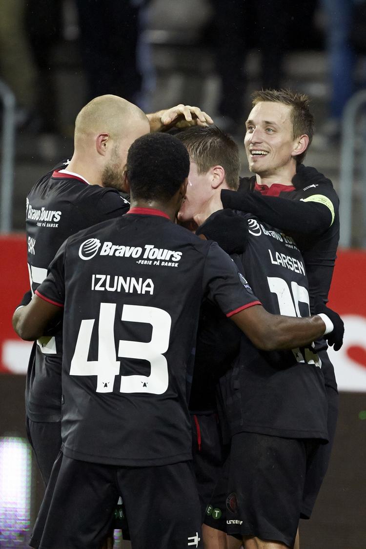 Titelbejlere. FCM har blot tabt to kampe i efteråret. Statistikken viser endvidere, at klubben har ligaens mest stabile forsvar: 16 gange er der scoret mod midtjyderne. 