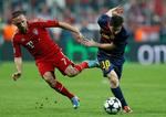 Kandidater. Ribery (tv) har allerede fået prisen som mest værdifulde spilelr i sidste sæsons Champions League, hvor han var med til at sende FC Barcelona og Lionel Messi ud, inden han med Bayern strøg helt til tops. 