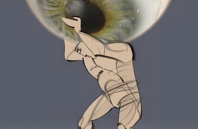 overvågning. Mere end 500 forfattere fra hele verden har underskrevet erklæringen i et forsøg på at stoppe den omfattende overvågning af deres borgere. Tegning: Per Marquad Otzen 