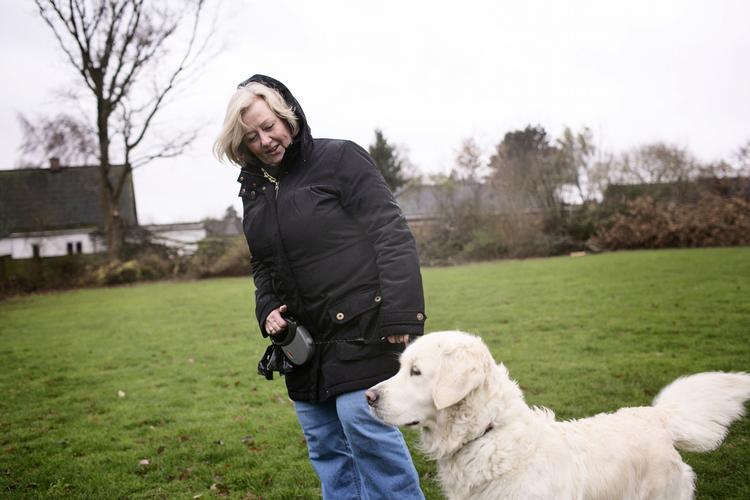 Symptomfri. For seks uger siden kunne Anni Nielsen fra Hvidovre ikke gå tur med hunden Tikki på grund af gigtsmerter i knæet. Efter at have trænet tre gange om ugen er hun nu både smertefri og er holdt op med at halte. Helt uden at tage medicin. »Man bliver glad i låget«, siger hun. 