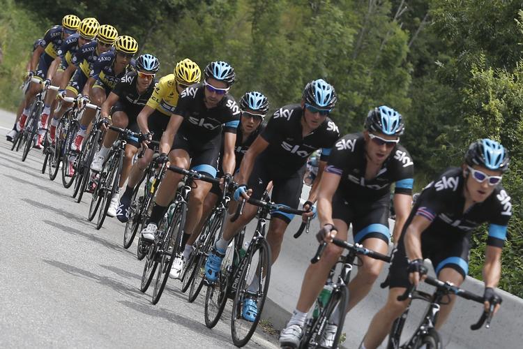 TOPHOLD. Team Sky har de seneste to år  triumferet i Tour de France med først Sir Bradley Wiggins og i år Chris Froome. (Arkivfoto) 
