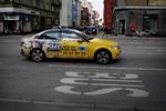 Hyrevogne. Taxier skal blive i bilkøen. 