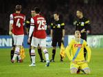 skuffelse. Arsenal jublede ikke ligefrem over nederlaget til Napoli, men italienerne havde god grund til at være mest skuffede. 