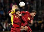 klemt. FC Nordsjællands Søren Christensen (midt) mener, at FCK er til at slå over to kampe i pokal-semifinalen. 