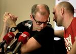fordelagtigt. Jan Pytlick (tv) afviser at spekulere i, hvem der kan blive modstander i næste runde, før kampen mod Braslien i morgen. 