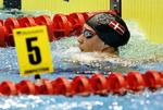 rekordmager. Rikke Møller Pedersen svømmede sig i finalen i 50 meter bryst med rekord. 