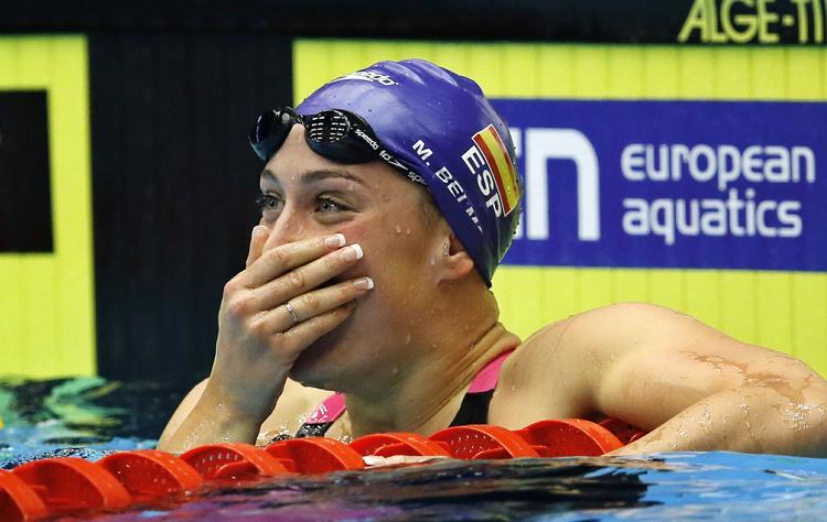 EUROPAREKORD. Med sin sejr i 200 meter butterfly satte Mireia Belmonte Garcia også europarekord. 