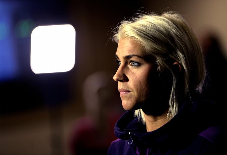 kontra. Kristina Kristiansen vil gerne have de danske hurtigløbere meget mere i spil i kontrafasen mod Brasilien. 