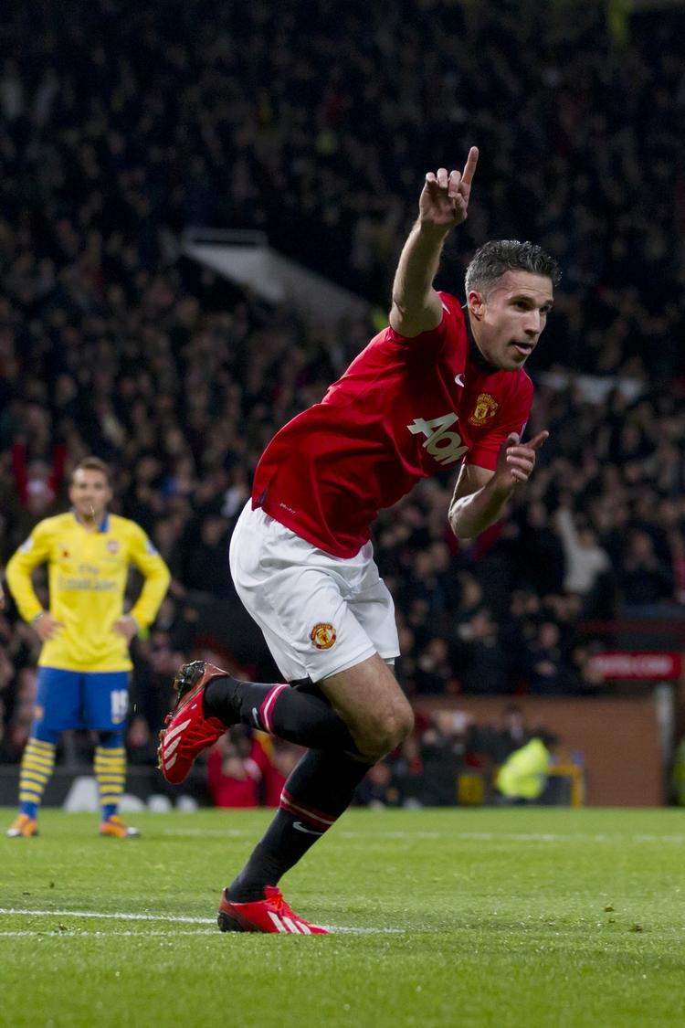 savnet. Manchester Uniteds Robin van Persie blev sidste år topscorer i Premier League. 