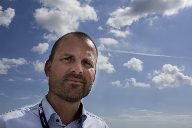 Underskud: Den nuværemde direktør for Aarhus Lufthavn, Peter Høgsberg' har præsenteret ebstyrelsen for et nyt millionunderskud. 