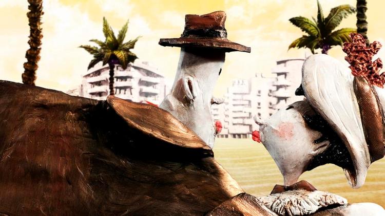 Hjemve. Solomon og Berta leder efter et hjem i 'Hollow Land'. Foto: Dansk Tegnefilm (PR) 