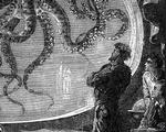 gådefuldt. Udsnit af illustration fra den oprindelige udgave fra 1869. 