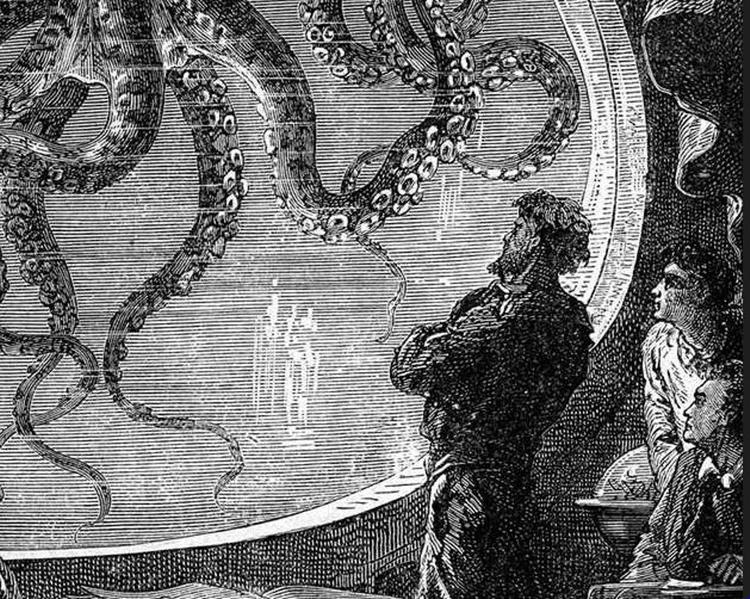 gådefuldt. Udsnit af illustration fra den oprindelige udgave fra 1869. 