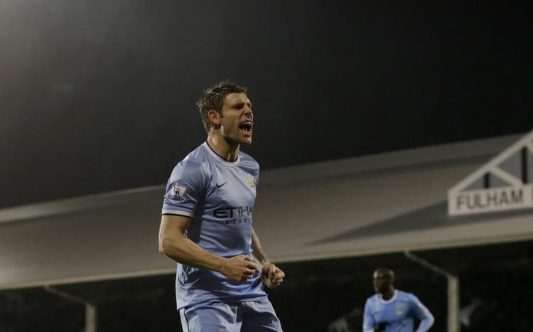 målmaskinen. James Milner scorede et af målene for Manchester City i weekendens opgør mod Fulham. 