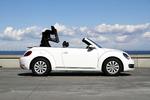 Charme. VW's The BEetle Cabriolet er et vellykket miks af VW's moderne og enkle udtryk og er mere retro-look. 